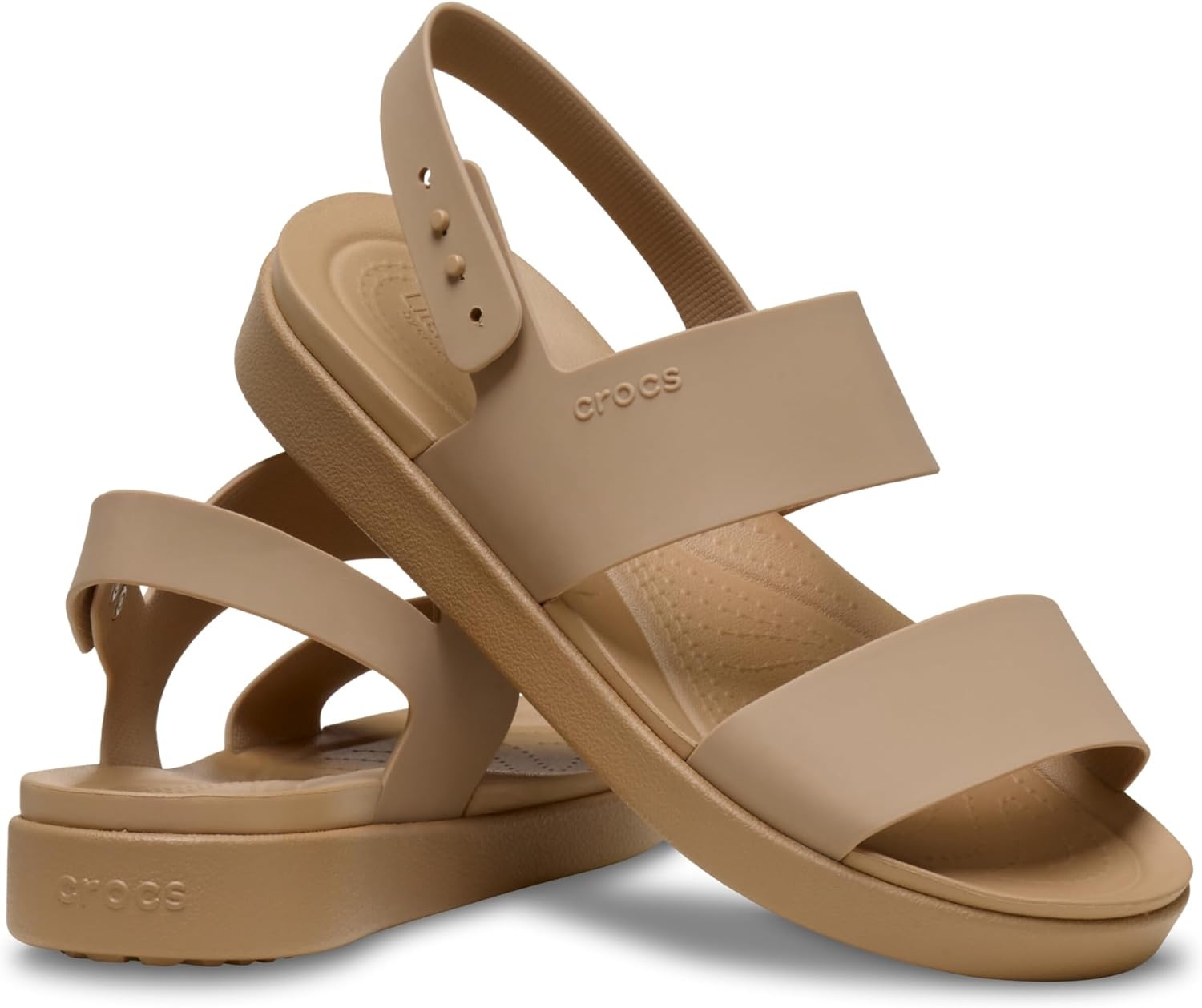 image:imageCrocs Womens Brooklyn Backstrap Low SandalsCashew