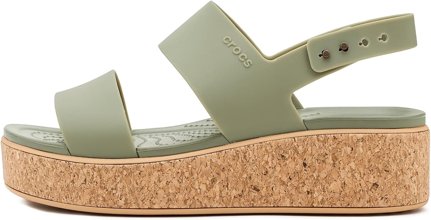 image:imageCrocs Womens Brooklyn Cork Low WedgeCargo
