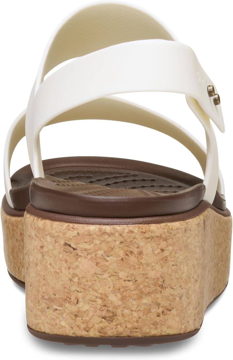 image:imageCrocs Womens Brooklyn Cork Low WedgeChalk