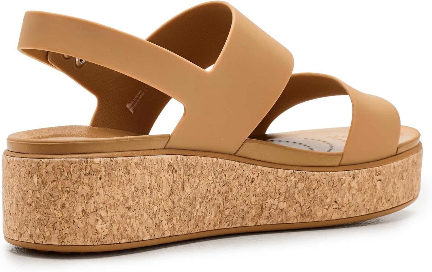 image:imageCrocs Womens Brooklyn Cork Low WedgeUmber