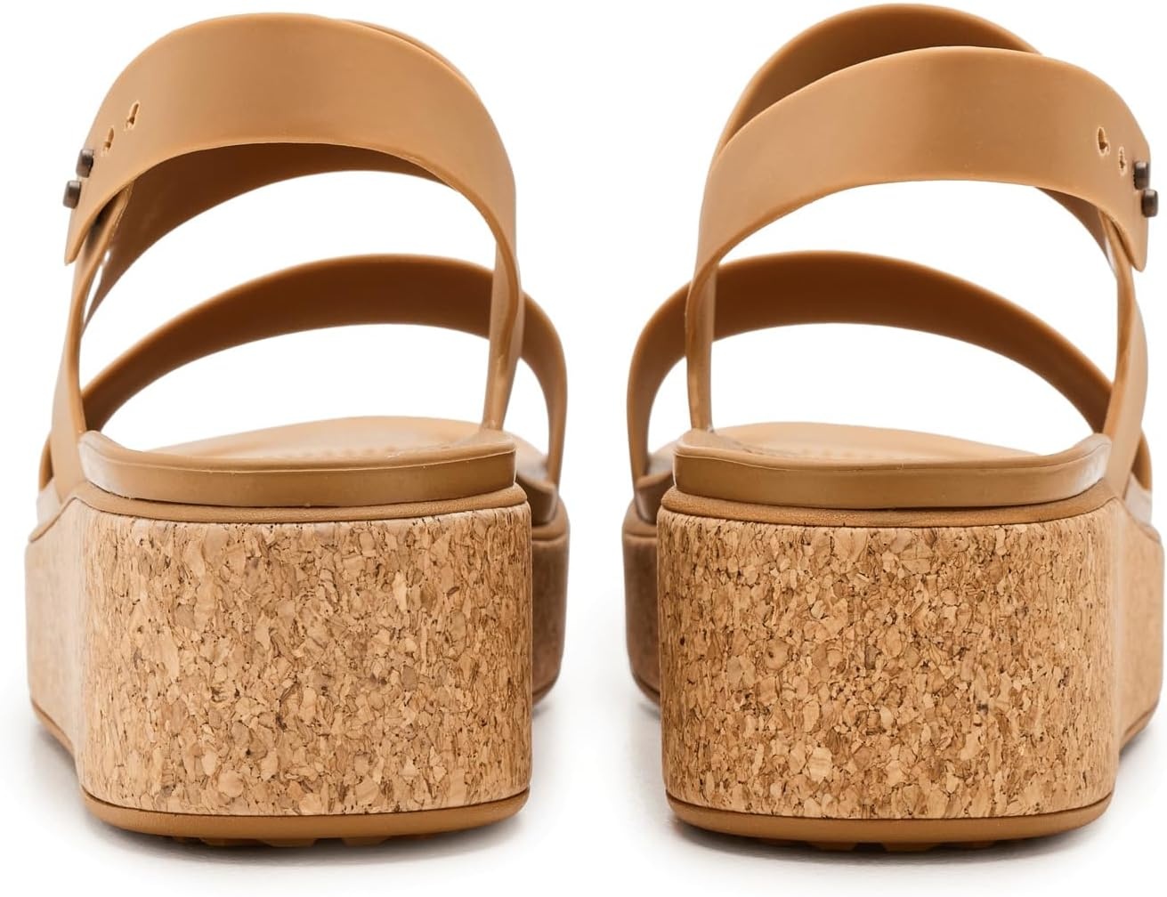 image:imageCrocs Womens Brooklyn Cork Low WedgeUmber