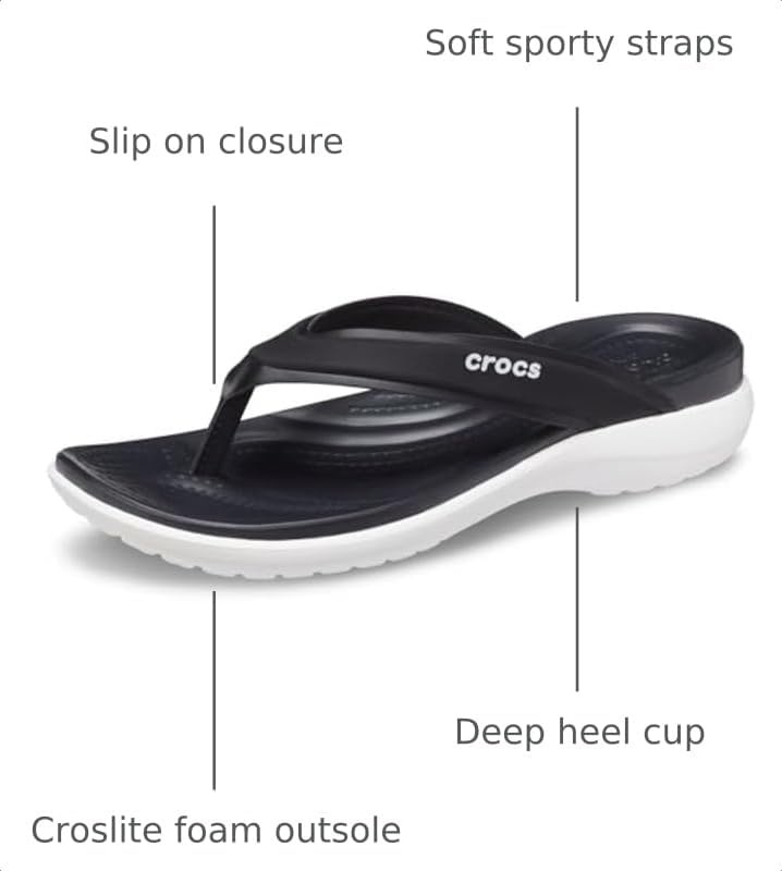 image:imageCrocs Womens Capri V Sporty Flip FlopBlack