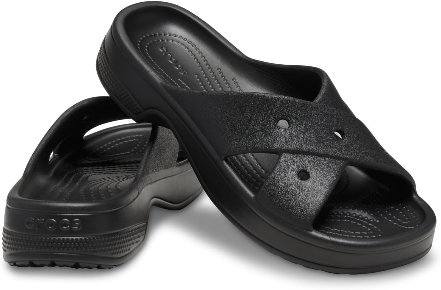 image:imageCrocs Womens Classic Cross Strap SandalsBlack