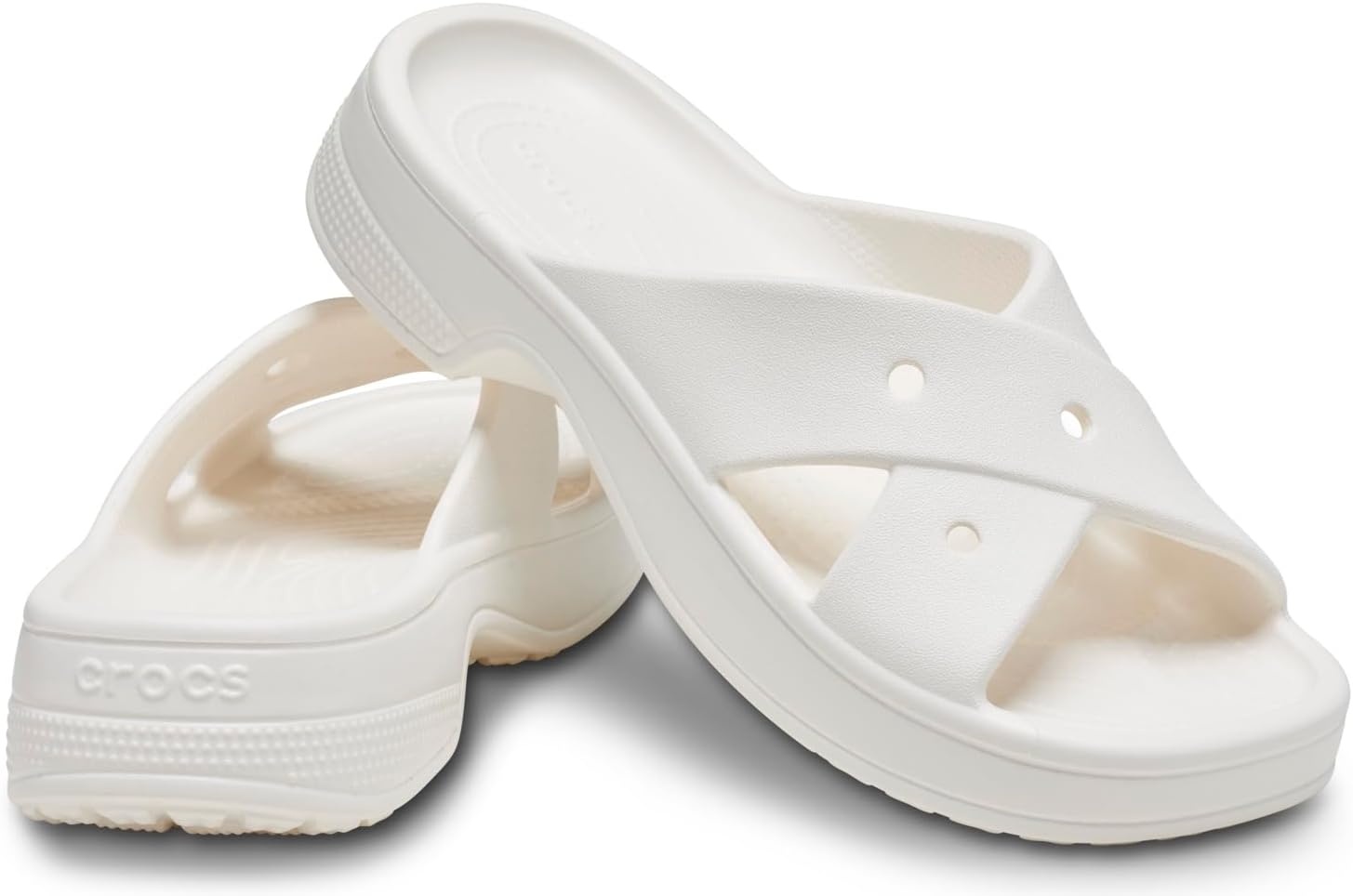 image:imageCrocs Womens Classic Cross Strap SandalsChalk