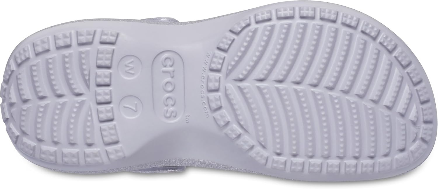 image:imageCrocs Womens Classic Platform Glitter ClogMauve Mist