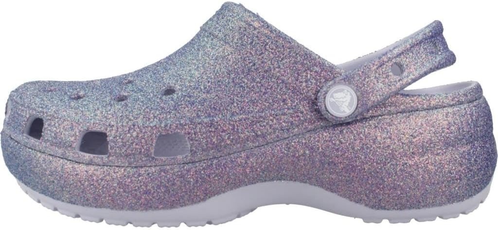 image:imageCrocs Womens Classic Platform Glitter ClogPurple Moon