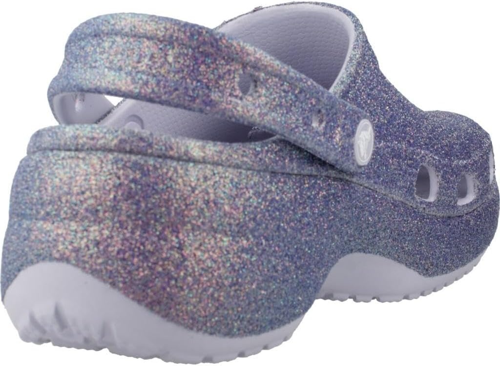 image:imageCrocs Womens Classic Platform Glitter ClogPurple Moon