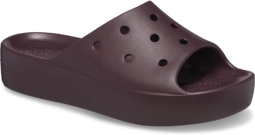 image:imageCrocs Womens Classic Platform Slide SandalsDark Cherry