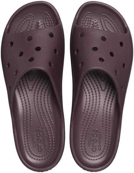 image:imageCrocs Womens Classic Platform Slide SandalsDark Cherry