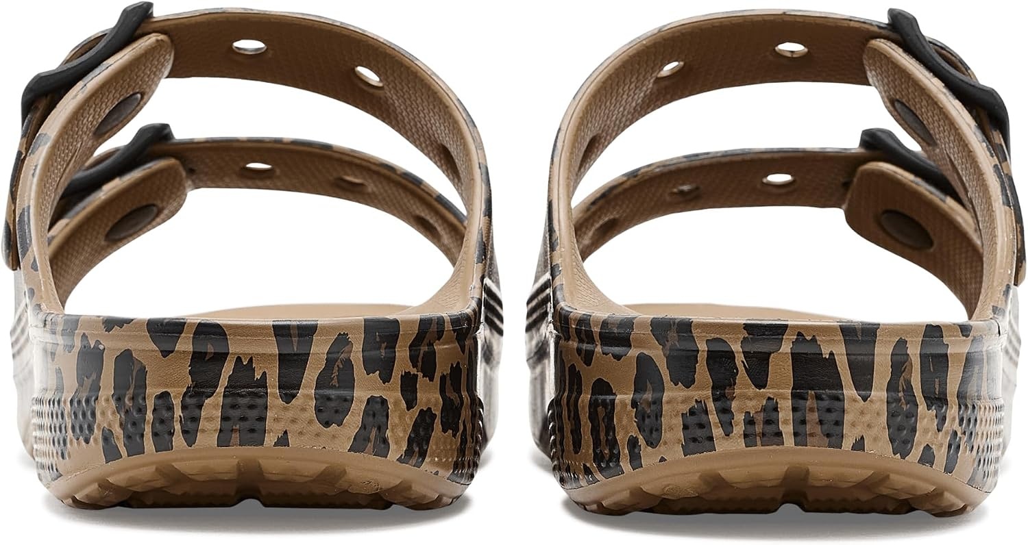 image:imageCrocs Womens Classic Saturday SandalsSepiaLeopard