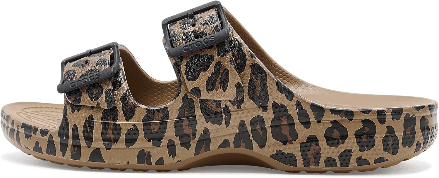 image:imageCrocs Womens Classic Saturday SandalsSepiaLeopard