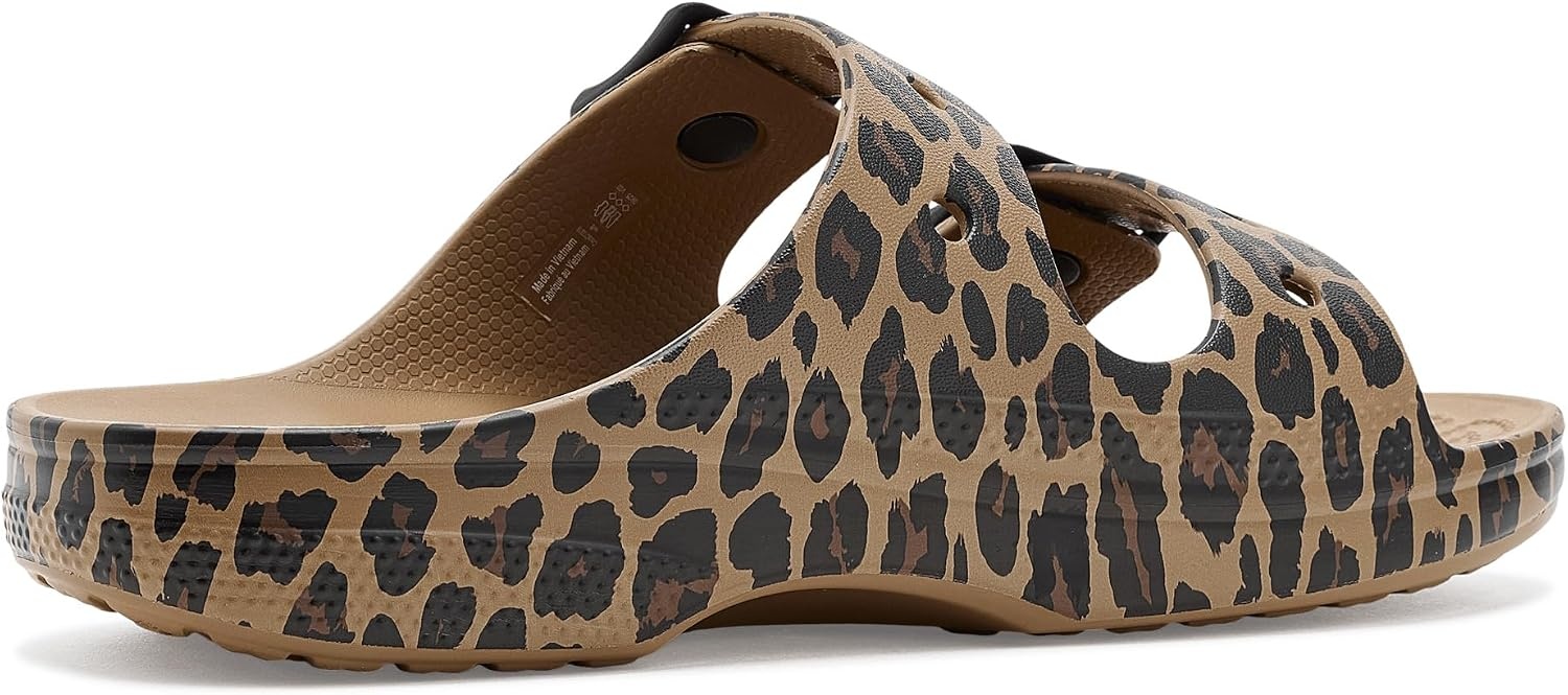 image:imageCrocs Womens Classic Saturday SandalsSepiaLeopard