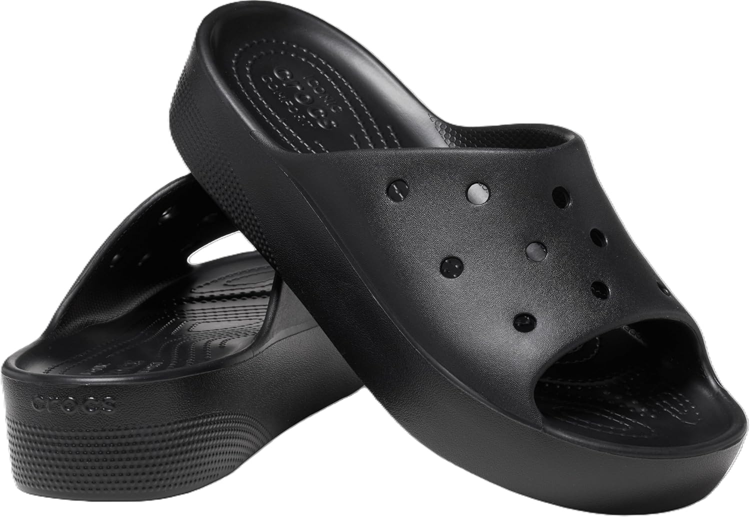 image:imageCrocs Womens Classic Slide Platform SandalsBlack