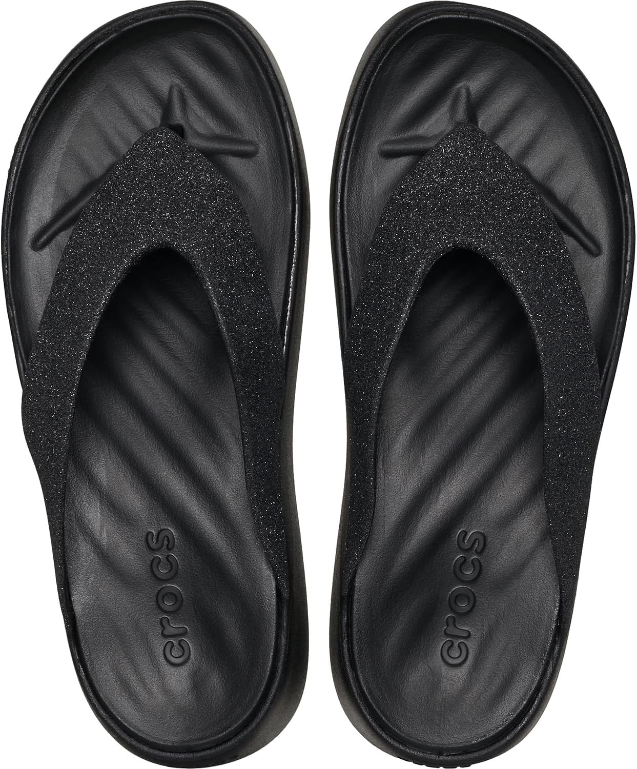 image:imageCrocs Womens Getaway Platform SandalsBlack Glitter