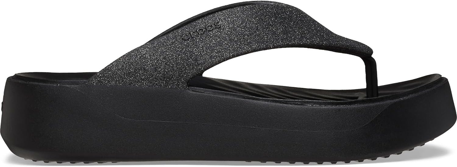 image:imageCrocs Womens Getaway Platform SandalsBlack Glitter
