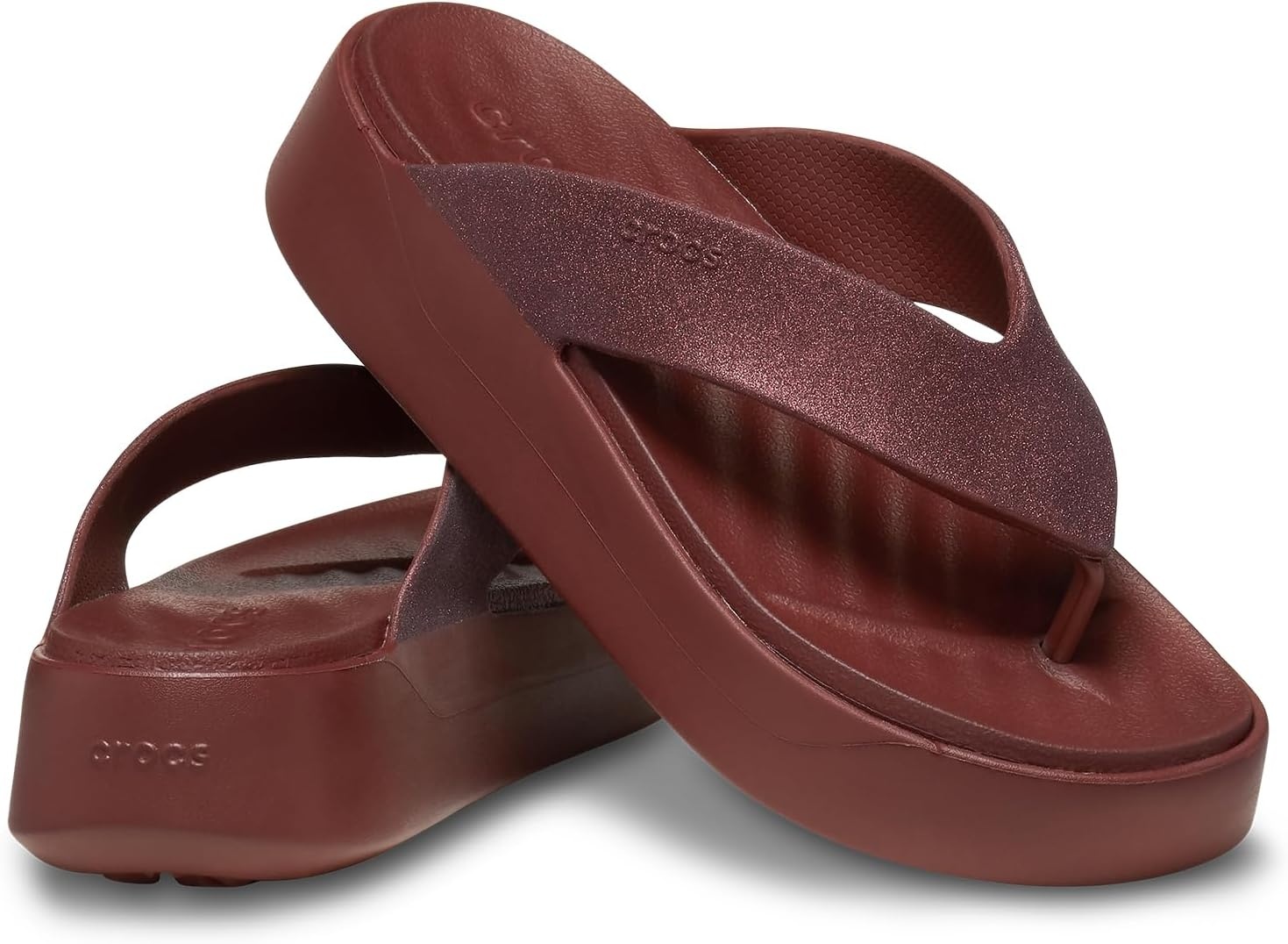 image:imageCrocs Womens Getaway Platform SandalsDark Clay