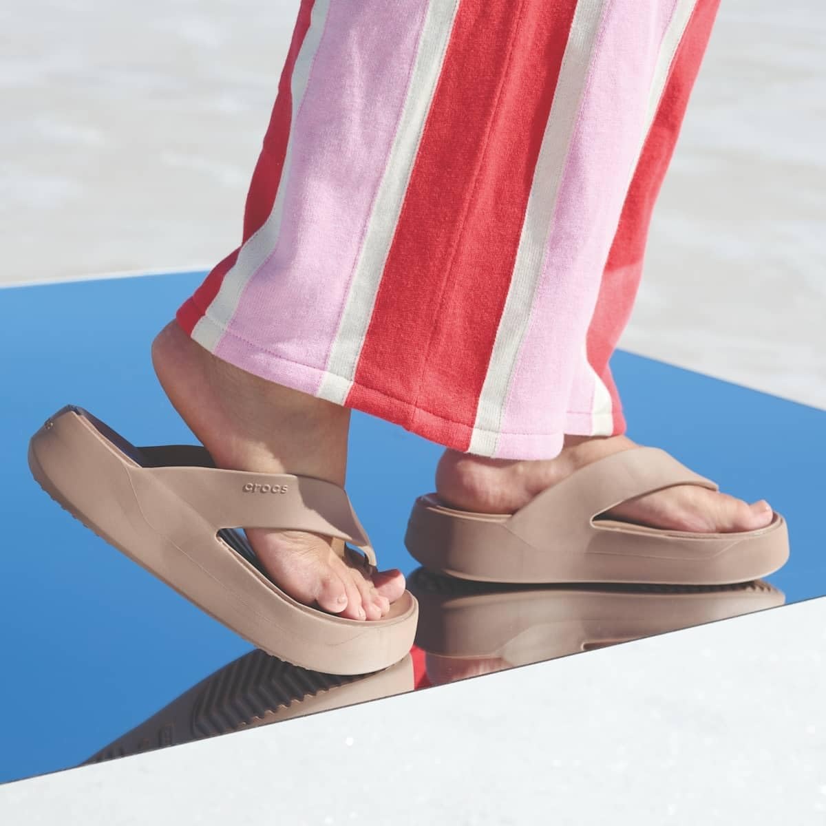 image:imageCrocs Womens Getaway Platform SandalsLatte