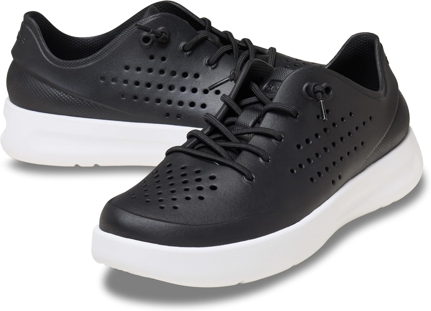 image:imageCrocs Womens Inmotion Pacer Walking SneakersBlackWhite