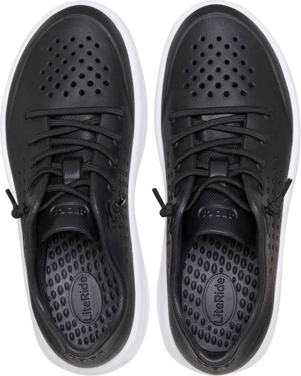 image:imageCrocs Womens Inmotion Pacer Walking SneakersBlackWhite