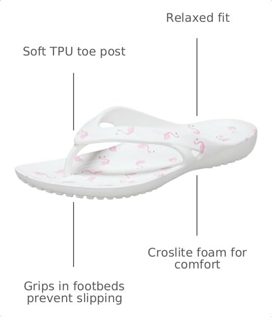 image:imageCrocs Womens Kadee II Flip FlopsFlamingo White
