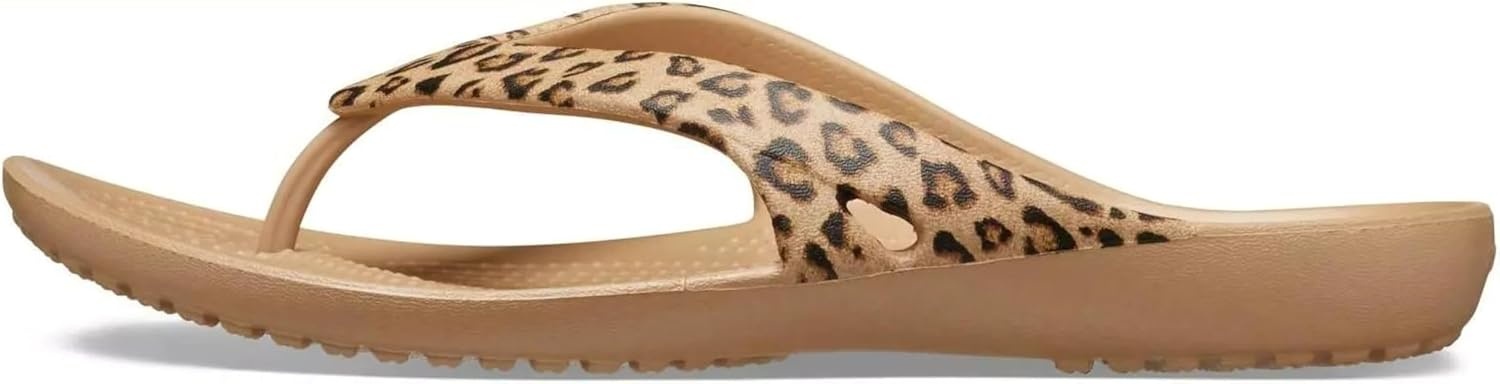 image:imageCrocs Womens Kadee II Flip FlopsLeopardGold