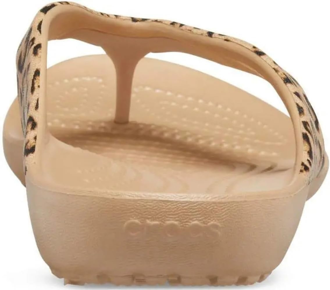 image:imageCrocs Womens Kadee II Flip FlopsLeopardGold