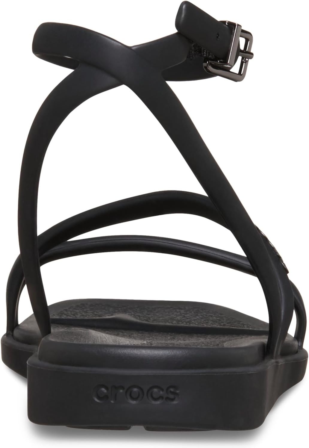 image:imageCrocs Womens Miami Ankle Strap Sandals Adjustable Heel Strap 360 Degree Comfort Croslite Foam FootbedBlack