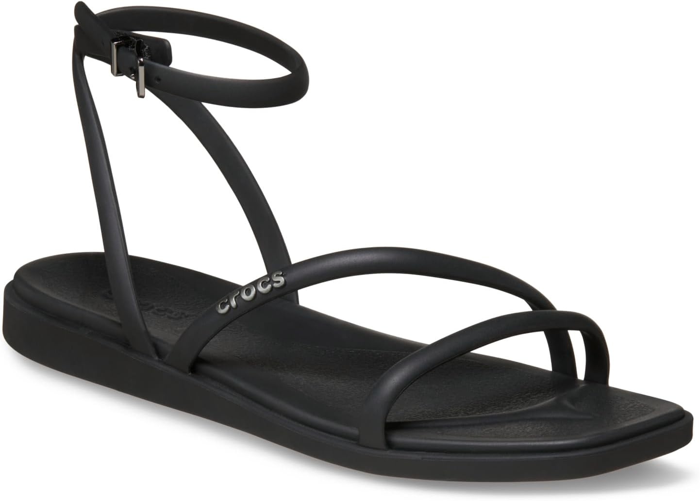 image:imageCrocs Womens Miami Ankle Strap Sandals Adjustable Heel Strap 360 Degree Comfort Croslite Foam FootbedBlack