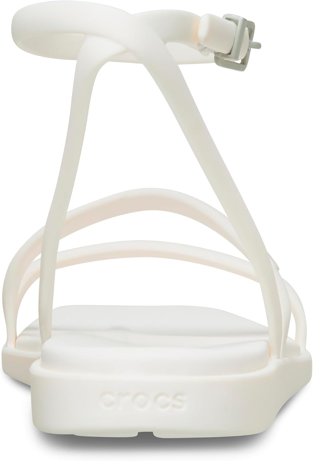 image:imageCrocs Womens Miami Ankle Strap Sandals Adjustable Heel Strap 360 Degree Comfort Croslite Foam FootbedChalk