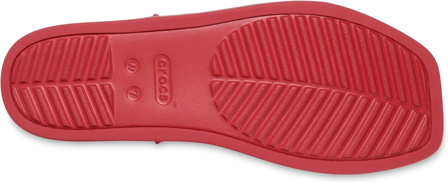 image:imageCrocs Womens Miami Ankle Strap Sandals Adjustable Heel Strap 360 Degree Comfort Croslite Foam FootbedCourt Red