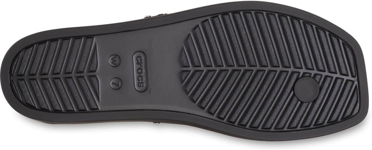 image:imageCrocs Womens Miami Flip Flops Square Toe Flat 360 Degree Comfort Croslite Foam FootbedBlack Studs