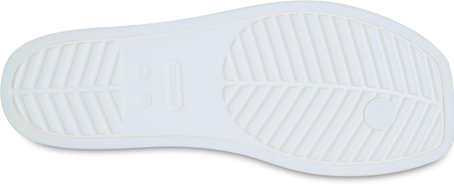 image:imageCrocs Womens Miami Flip Flops Square Toe Flat 360 Degree Comfort Croslite Foam FootbedChalk