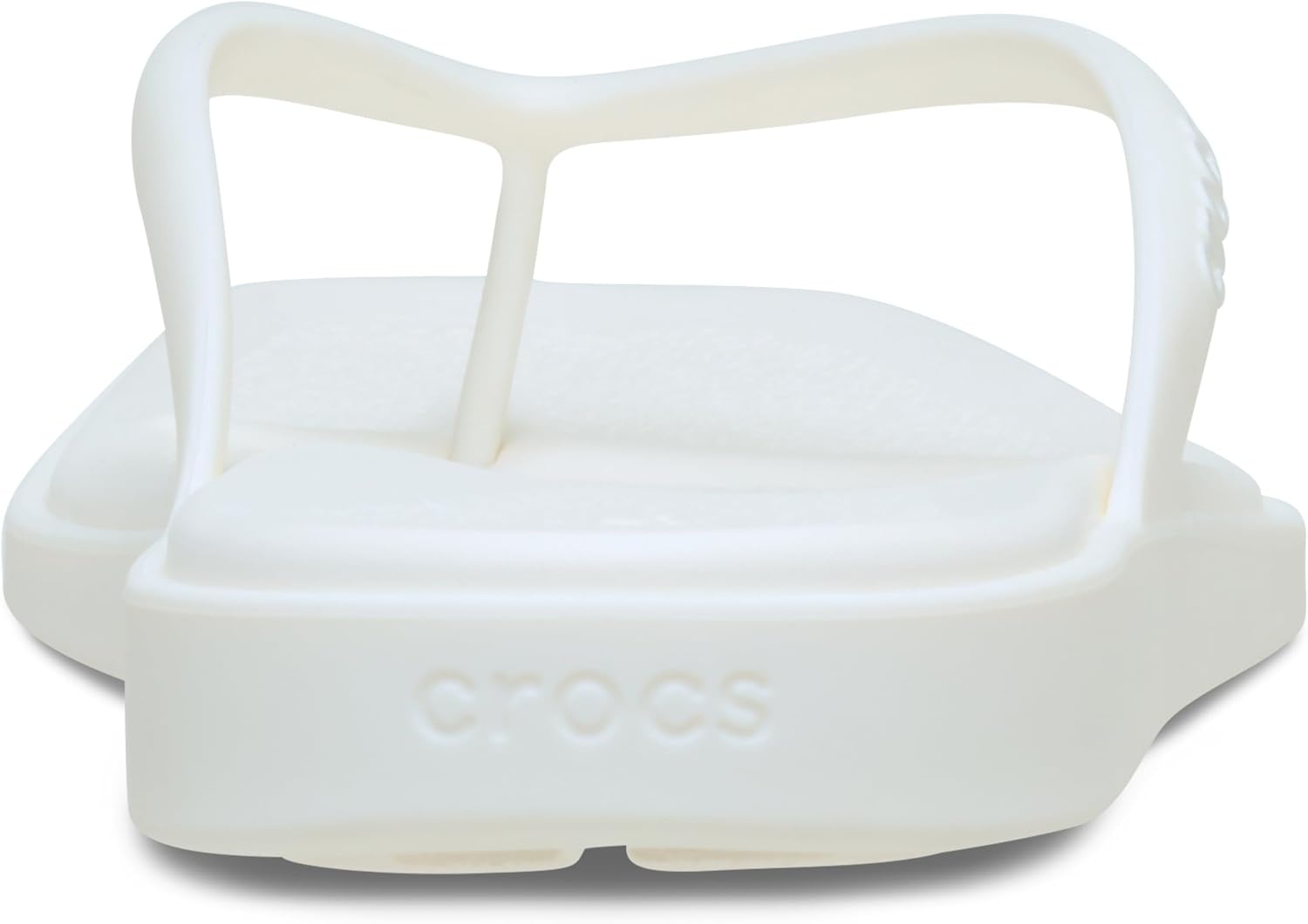 image:imageCrocs Womens Miami Flip Flops Square Toe Flat 360 Degree Comfort Croslite Foam FootbedChalk