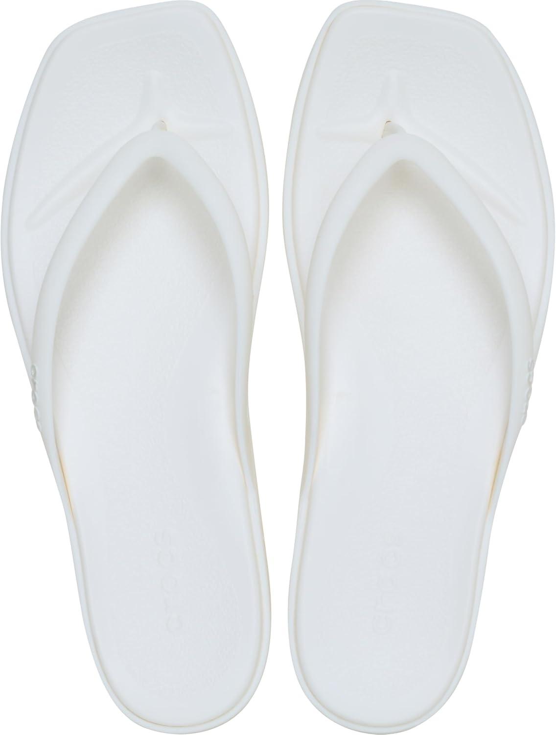 image:imageCrocs Womens Miami Flip Flops Square Toe Flat 360 Degree Comfort Croslite Foam FootbedChalk