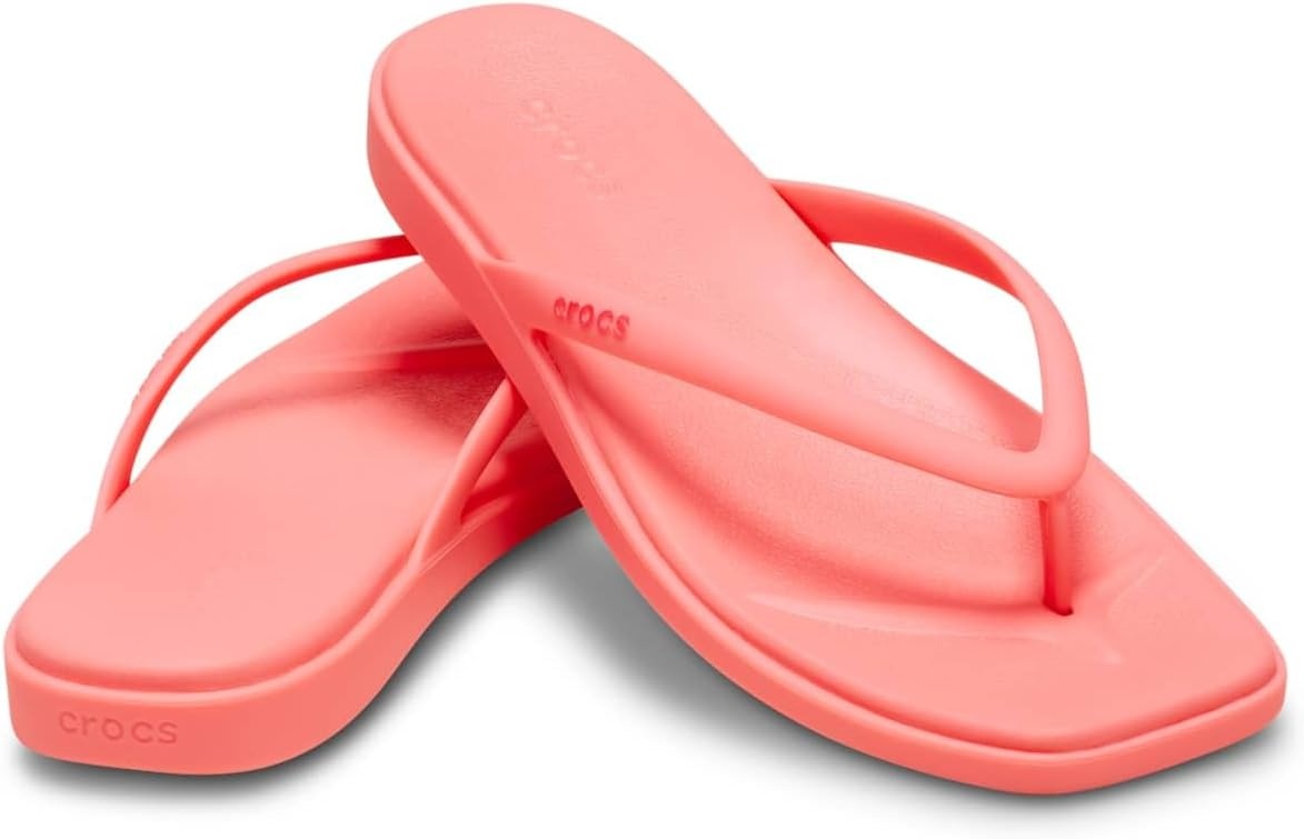 image:imageCrocs Womens Miami Flip Flops Square Toe Flat 360 Degree Comfort Croslite Foam FootbedGuava
