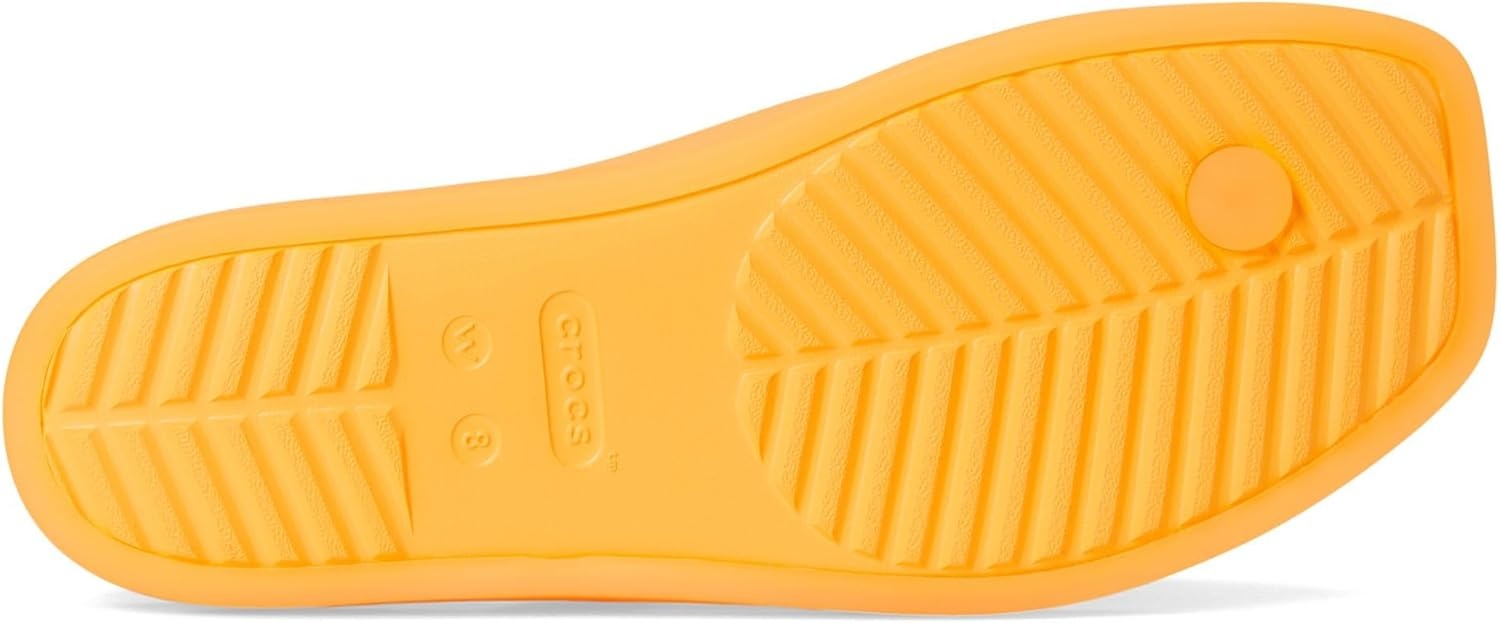 image:imageCrocs Womens Miami Flip Flops Square Toe Flat 360 Degree Comfort Croslite Foam FootbedOrangesicle