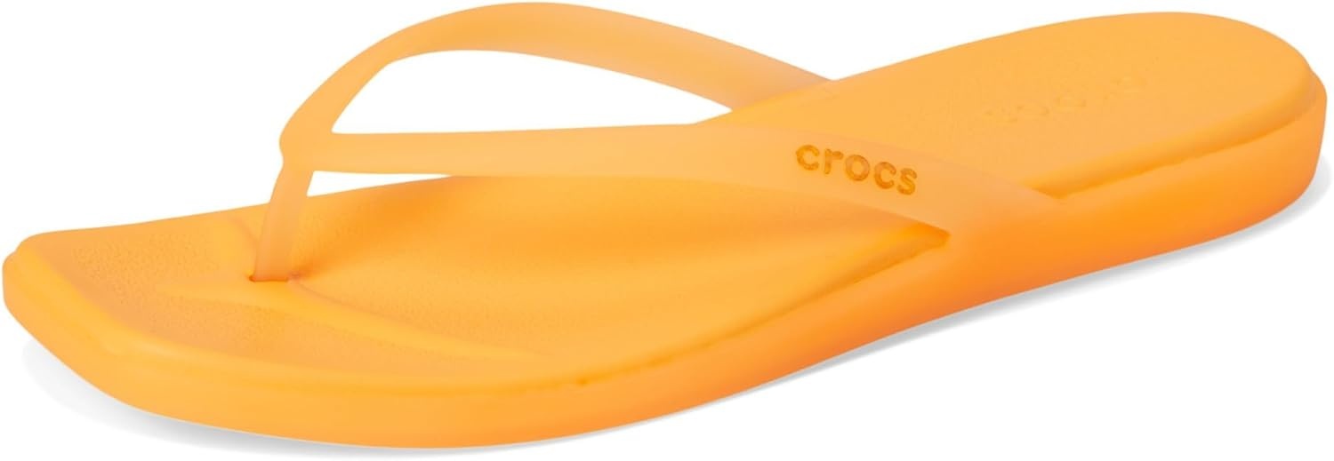 image:imageCrocs Womens Miami Flip Flops Square Toe Flat 360 Degree Comfort Croslite Foam FootbedOrangesicle