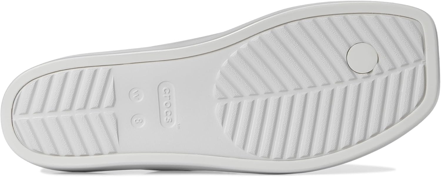image:imageCrocs Womens Miami Flip Flops Square Toe Flat 360 Degree Comfort Croslite Foam FootbedSilver