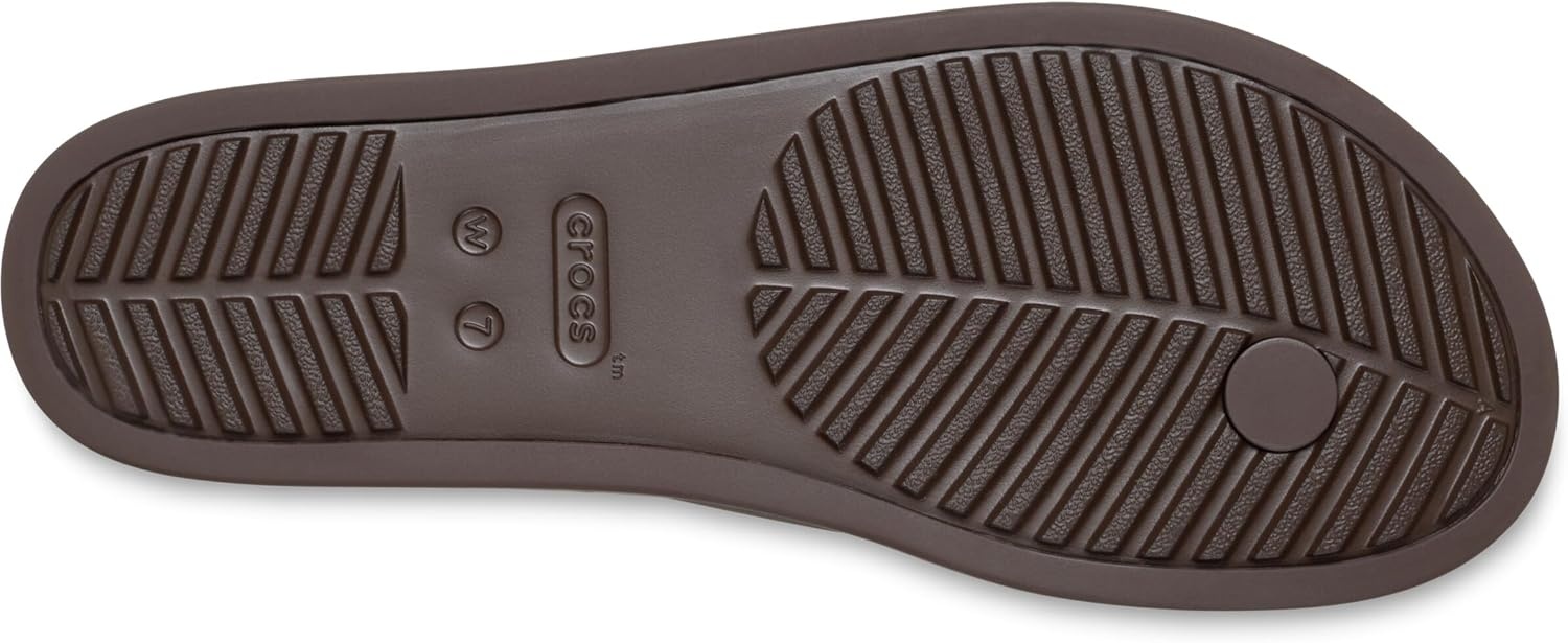 image:imageCrocs Womens Miami Round Toe Flip Flops Flexible Straps 360 Degree Comfort Croslite Foam FootbedCoffee Matte
