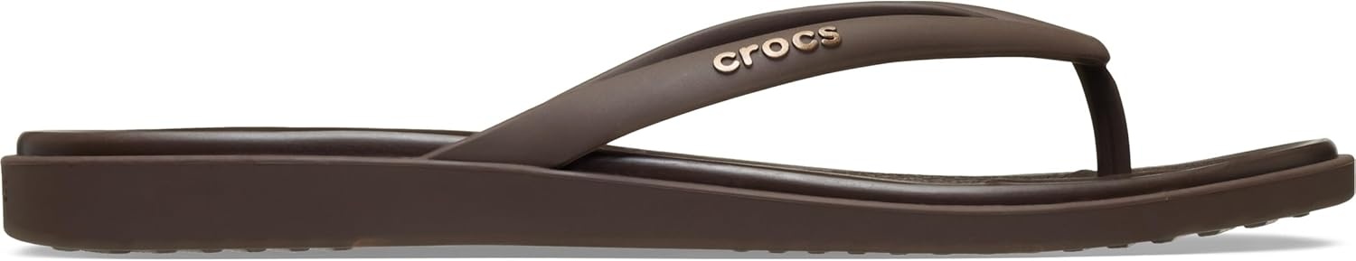 image:imageCrocs Womens Miami Round Toe Flip Flops Flexible Straps 360 Degree Comfort Croslite Foam FootbedCoffee Matte