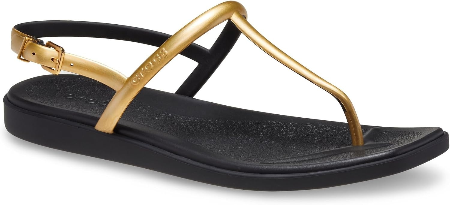 image:imageCrocs Womens Miami Thong SandalMetallic Black