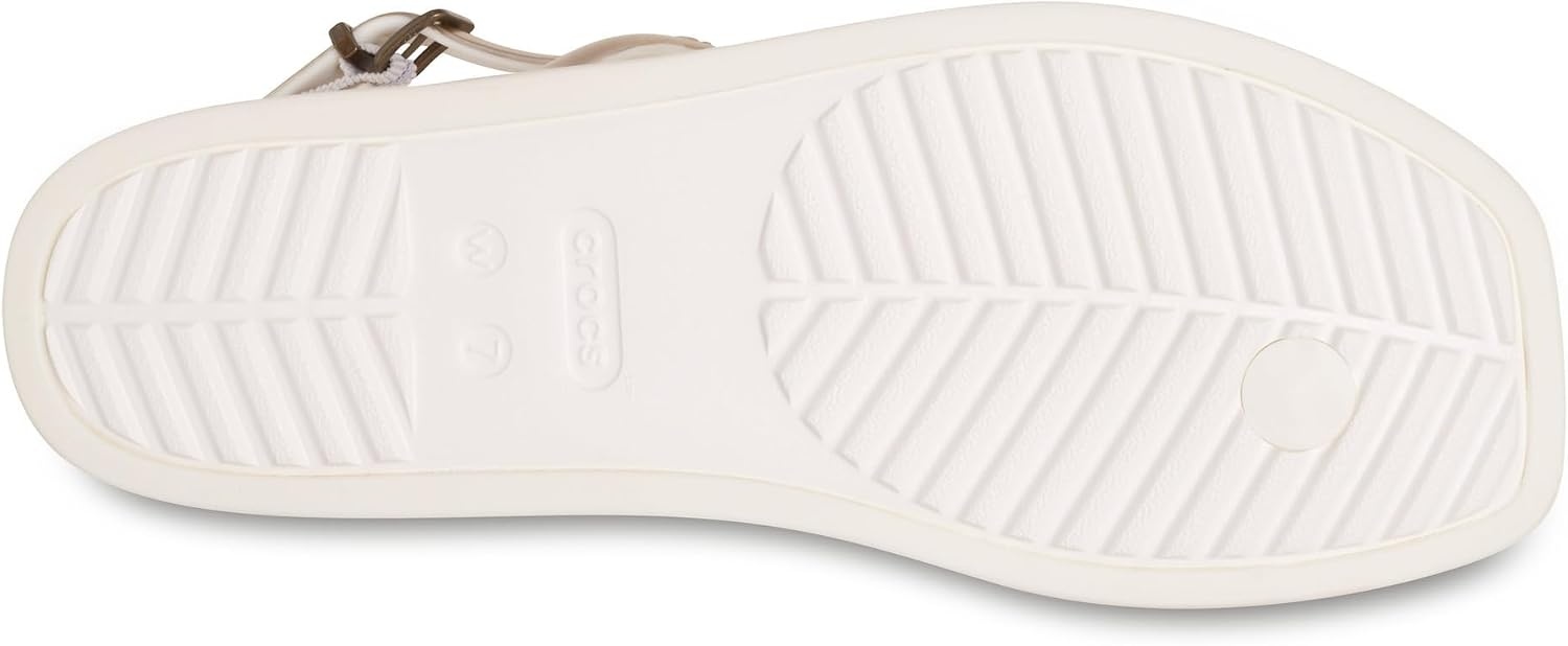 image:imageCrocs Womens Miami Thong SandalMetallic Chalk