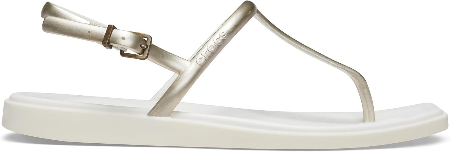 image:imageCrocs Womens Miami Thong SandalMetallic Chalk