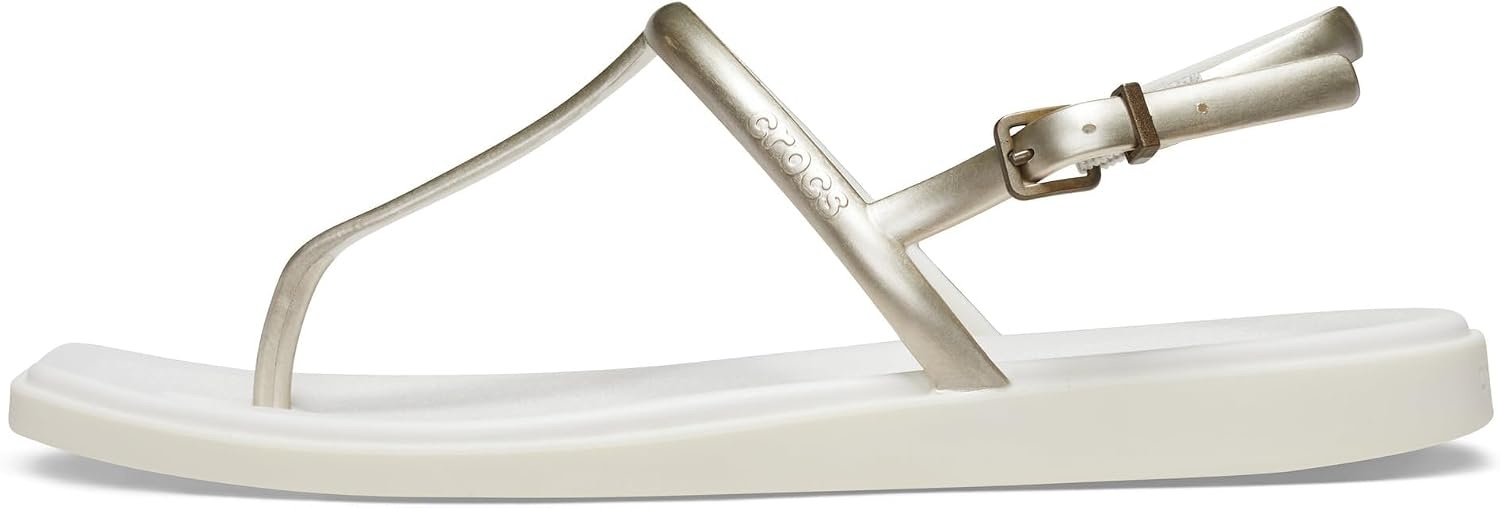 image:imageCrocs Womens Miami Thong SandalMetallic Chalk