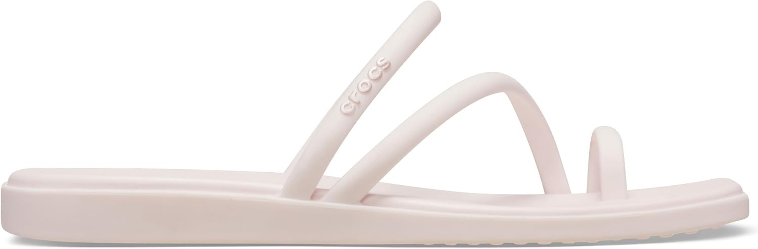image:imageCrocs Womens Miami Toe Loop Sandals Square Toe Flat Flexible Straps Croslite Foam FootbedBubble Ice