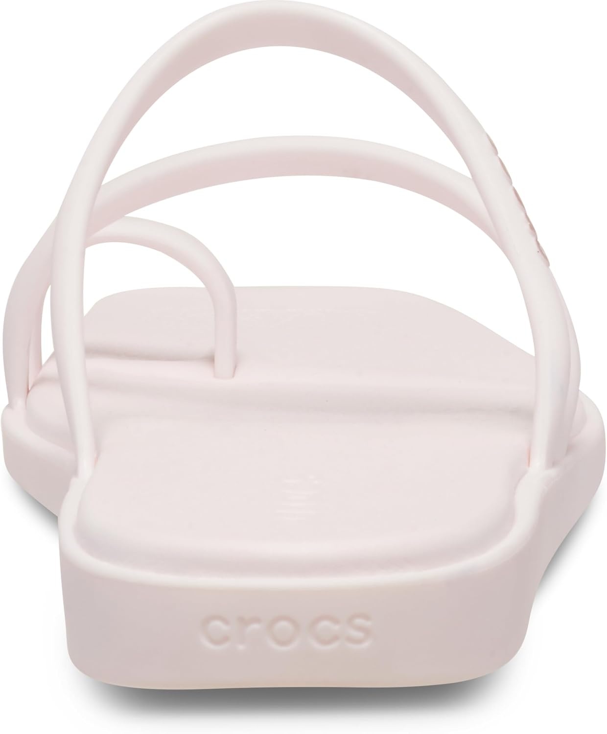 image:imageCrocs Womens Miami Toe Loop Sandals Square Toe Flat Flexible Straps Croslite Foam FootbedBubble Ice