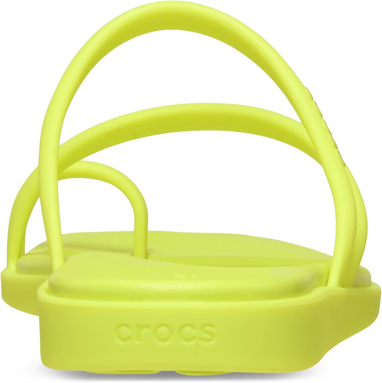 image:imageCrocs Womens Miami Toe Loop Sandals Square Toe Flat Flexible Straps Croslite Foam FootbedCitrus