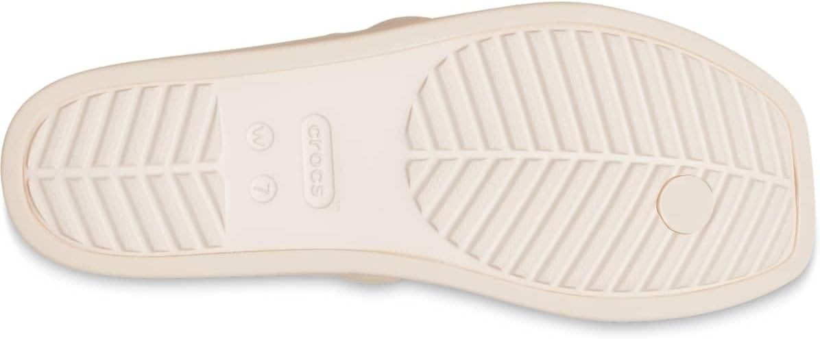 image:imageCrocs Womens Miami Toe Loop Sandals Square Toe Flat Flexible Straps Croslite Foam FootbedDew