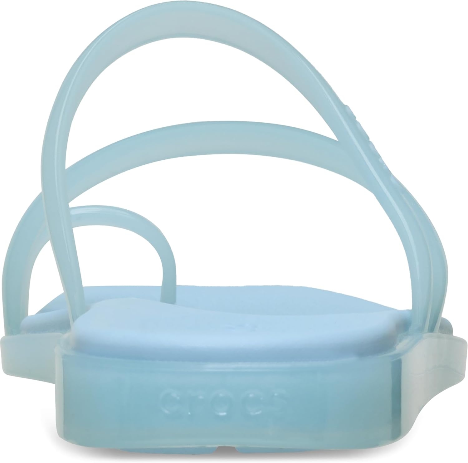 image:imageCrocs Womens Miami Toe Loop Sandals Square Toe Flat Flexible Straps Croslite Foam FootbedSky Blue Jelly