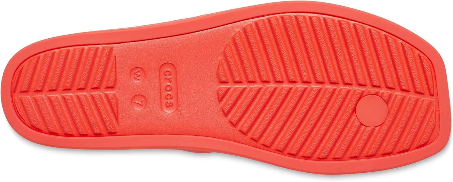 image:imageCrocs Womens Miami Toe Loop Sandals Square Toe Flat Flexible Straps Croslite Foam FootbedStarfish
